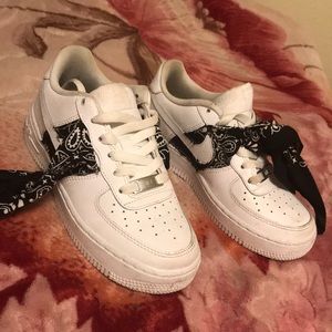 I’m selling - Nike Air Force with a black bandana